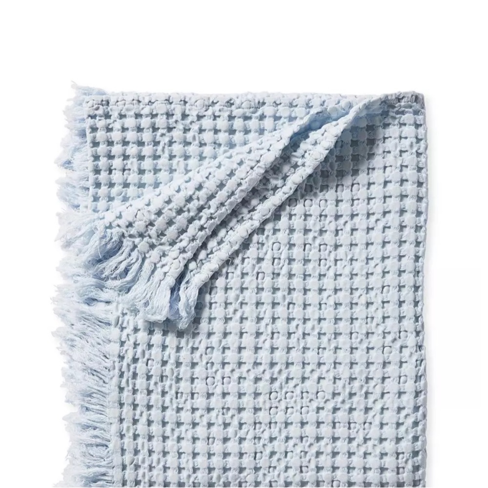 Serena and Lily Beachcomber Cotton Throw in color Sky
